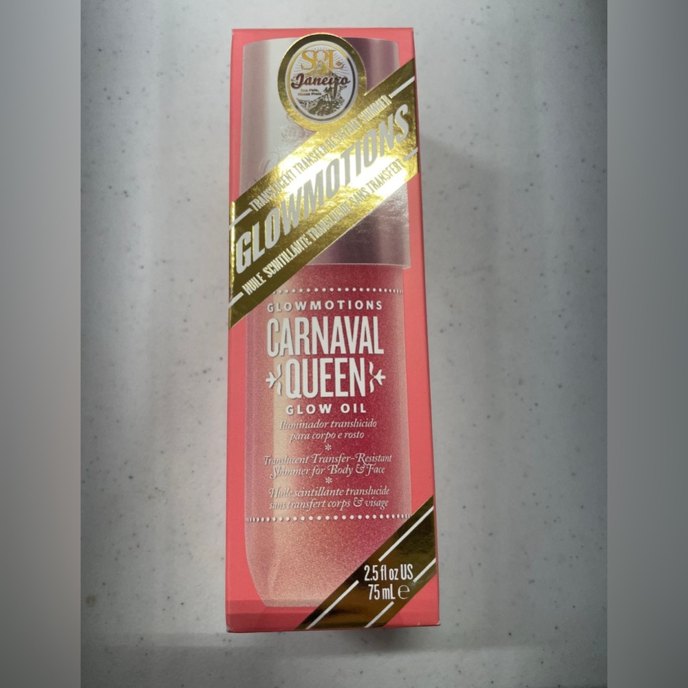 Sol de Janeiro Carnaval Queen Glow Oil - Pink Shimmer New in Box